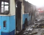 На проспекте 50-летия СССР сегодня утром сгорел троллейбус