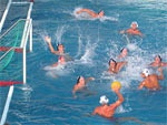 В бассейне спорткомплекса «Политехник» продолжается второй тур чемпионата Украины по водному поло среди мужских команд