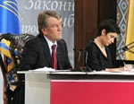 Президент Украины проводит пресс-конференцию