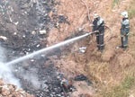 В Харьковском районе горела свалка