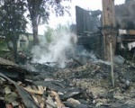 В Балаклейском районе сгорел 8-квартирный жилой дом