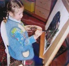 Расчесанные полотна 4-летней художницы