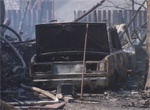 В результате пожара на Новоселовке сгорели четыре «легковушки»