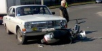 ДТП на Салтовке: водитель скутера скрылся, оставив пострадавшего пассажира
