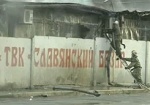 В Днепропетровске полностью сгорел вещевой рынок
