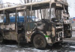 Возле Солоницевки полностью сгорел автобус. Пассажиров в нем не было