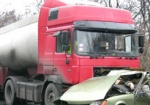 В Дергачевском районе бензовоз попал в аварию