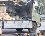 В Харьковской области горела машина, которая перевозила дорогостоящее оборудование для института криобиологии и криомедицины