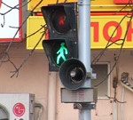 Говорящий светофор в центре Харькова