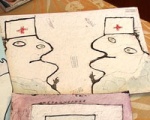Картины-обезболивающие и картины-антисептики. Харьковский врач рисует йодом, зеленкой и медрастворами