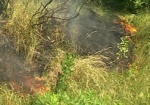 В Нововодолажском районе из-за сухой травы сгорели несколько дачных построек