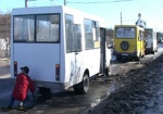 В Харькове столкнулись три маршрутки