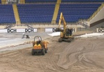 На стадионе «Металлист» продолжается реконструкция футбольного поля