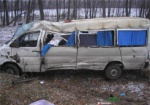 В Харьковской области перевернулся микроавтобус. Пострадали 8 человек