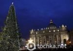 В Ватикане зажглась украинская елка