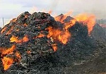 В Нижнем Бурлуке сгорело 9 тонн сена