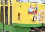 В центре Харькова легковушка столкнулась с трамваем