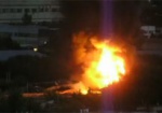 В поселке Жуковского гремели взрывы. Огонь в гаражах тушили 9 пожарных машин