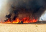 Пожар на пшеничном поле принес ущерб в 150 тысяч гривен