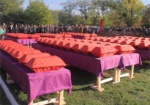 В Изюмском районе перезахоронили останки погибших советских воинов