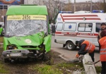 Авария с маршруткой на Клочковской. Есть пострадавшие