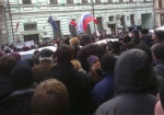 Пророссийские митингующие под зданием МВД