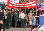 В Харькове прошло шествие к 1 Мая. Митингующие собрались у памятника Ленину