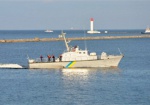 Группа украинских боевых кораблей проходит учения