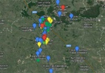 В Интернете появилась карта с блокпостами террористов на Донбассе