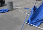 В Харькове напали на агитационную палатку