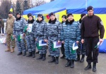 Харьковские активисты поздравили бойцов спецбатальонов с Днем милиции