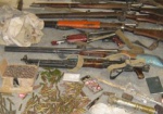 Харьковские сотрудники СБУ обнаружили на Донетчине арсенал оружия террористов