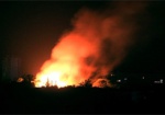 Ночью в Харькове горел военный городок