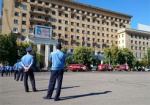 В гостинице «Харьков» спасатели проводят учения