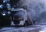 На трассе Харьков-Сумы горел грузовик