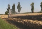 В Харьковской области возник пожар на хлебном поле