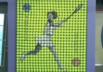 Харьковчанин нарисовал самую большую в Украине картину на теннисных мячах