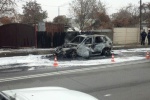 В Харькове взорвался автомобиль