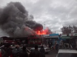 В Люботине - пожар на центральной улице