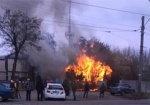 В Харькове горел пункт приема вторсырья