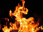 В Богодуховском районе при пожаре погибла пожилая женщина
