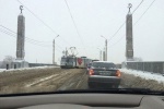 На Балашовском мосту трамвай сошел с рельсов