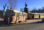 В Харькове трамвай сошел с рельсов - пострадал пешеход