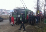 В Харькове «МАЗ» врезался в троллейбус