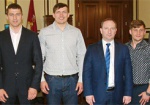 Глава ХОГА встретился с украинскими боксерами – призерами Олимпийских игр