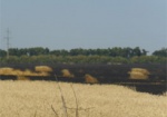На Харьковщине горело пшеничное поле