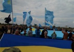 Годовщина блокады Крыма: на админгранице с полуостровом провели шествие