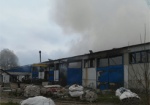 Под Харьковом горел склад с пиломатериалами