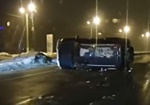 В Харькове перевернулся джип