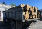 Под Харьковом задержан грузовик с древесиной
